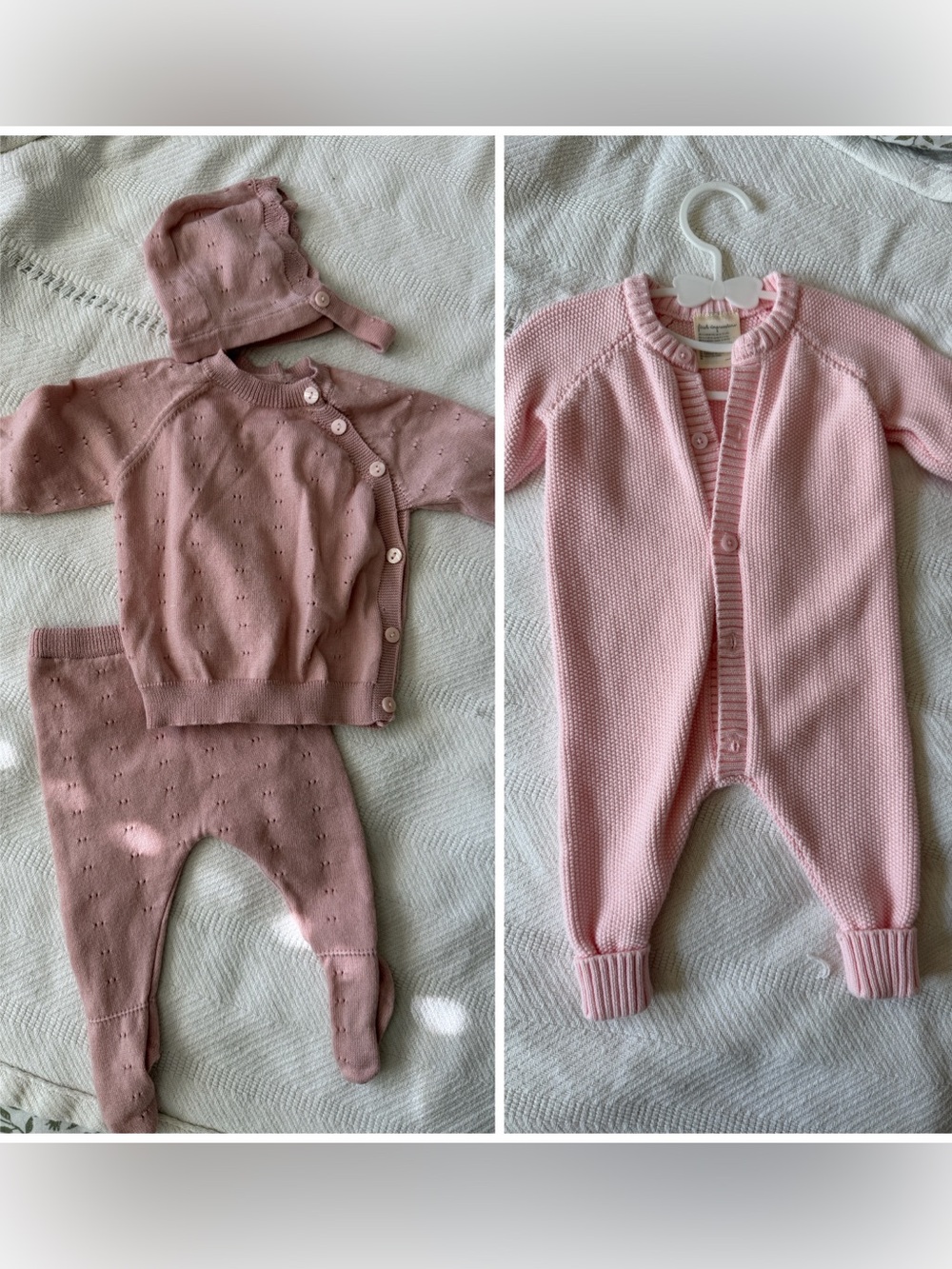 Knit Baby 3piece Set and button down jumper